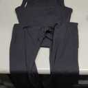 HSQSMWJ Woman One Piece Jumpsuit Bodycon Hollow Out V Cut Scrunch Workout Yoga Bodysuit (X-Small, Black)