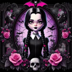 DAZZLEDOTS Diamond Art Kits for Adults, Cartoon Diamond Painting Kits for Beginner Halloween Round 5D Full Drill Diamond Dots Crafts for Home Wall Decor Gifts 14x14 Inch (DD029)