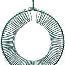 Peanut Bird Feeder, Hanging Feeder Round Metal Whole Wild Bird Feeder with Hanging Hook for Outdoor Birds and Squirrels Feeding Rust & Proof