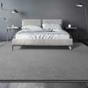 Large Area Rugs for Living Room Bedroom, 6x9 Feet Grey Rug, Minimalist Modern Shag Rug, Soft Thick Comfy Memory Foam Indoor Carpet, Non-Slip Washable Rug for Boys Girls Dorm Nursery Room Home Decor