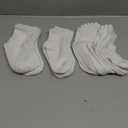 ZAPLES Baby Non Slip Grip Ankle Socks with Non Skid Soles for Infants Toddlers Kids Boys Girls, 12  Pack, 12-36 Months White