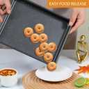 Walooza 11 Inch Nonstick Baking Sheets Set of 2, Carbon Steel Cookie Sheets for Baking, Heavy Duty & Stackable Baking Pans for Oven, Non Toxic & Easy Clean, 11x9 Inch Baking Trays