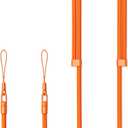Thickened Crossbody Strap (Without Case) Compatible with iPhone 17/Air/Pro/Max Phone Cases and Other Device with Dual Lanyard Holes, Adjustable Hands-free Shoulder Neck Camera Phone Strap (Orange)