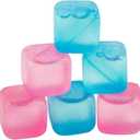 Chill Ice: Plastic Ice Cubes 12 ct. (1 Blue + 6 Pink), 1-Pack
