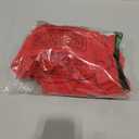 Caracilia Dresses for Women Summer Casual 2026 Ruffle Short Sleeve A Line Tiered Flowy Cute V Neck Mini Beach Dress Pockets, Red, X-Large