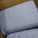 Litanika Floral Ocean Blue Quilt - 3Pcs Botanical Birds Pattren Bed, Super King