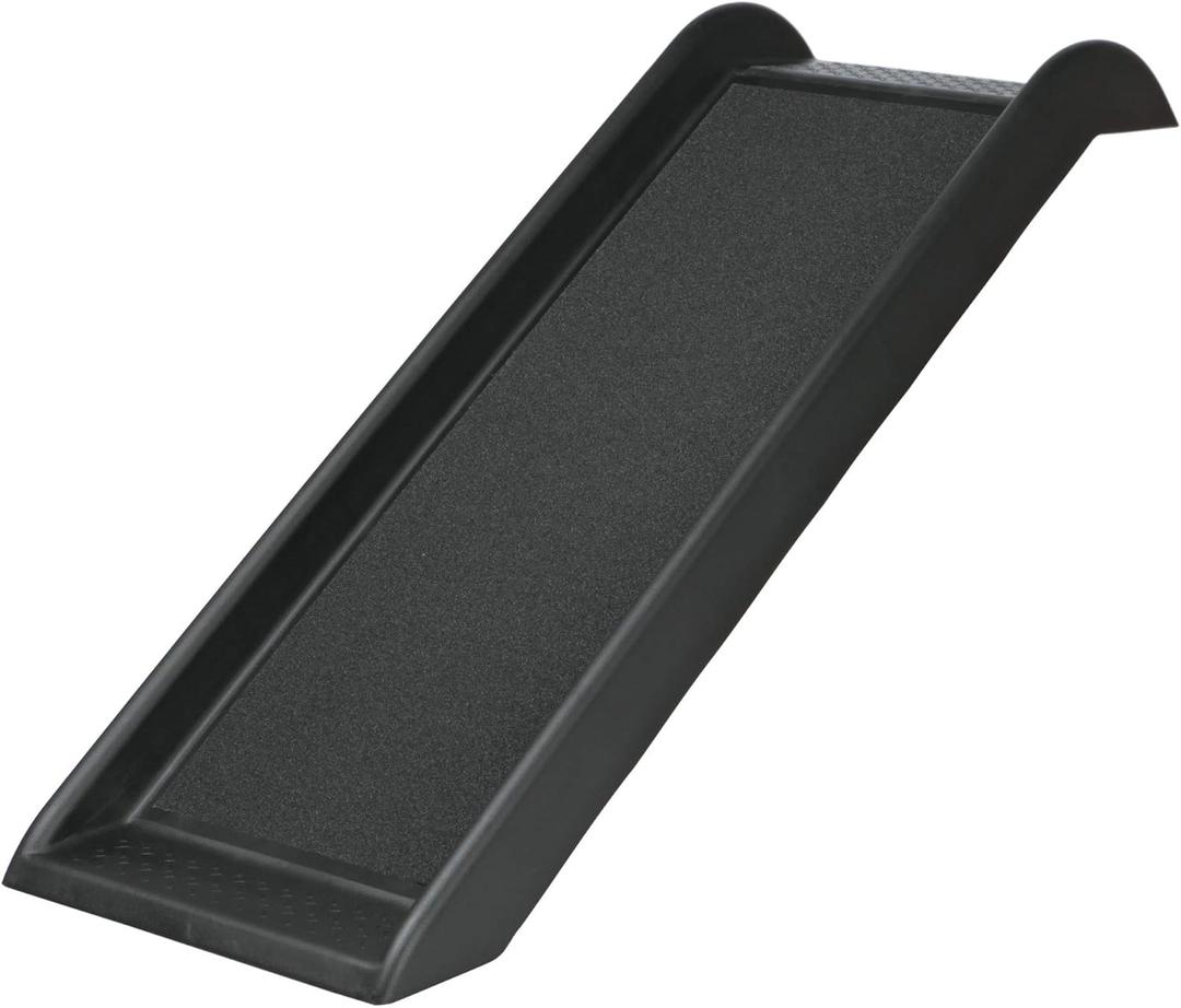 TRIXIE 39-in Pet Ramp, Portable Dog Ramp for Small Cars and Furniture, Non-Skid Surface, Black