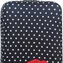 Explore Land Travel Luggage Cover Suitcase Protector Fits 23-26 Inch Case (Polkadot, M)
