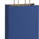BagDream Navy Blue Gift Bags 8x4.25x10.5 100Pcs Kraft Paper Bags with Handles Bulk Medium Size for Shopping, Party Favor, Retail Merchandise Grocery Paper Sacks