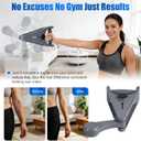 Arm Trainer for Men & Women,Home Forearm Workout Equipment with Silent Metal Bearing,Widened Grip for Strength Training - Targets Forearm, Shoulder & Biceps, Gray