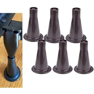 Home's Place 6PCS Reinforced Bed Frame Feet to Replace Wheels. Prevent Sliding, Protect Floor. Plastic Bed Frame Feet Replacement