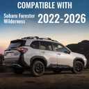 300lbs Lockable Roof Rack Cross Bars Compatible with Subaru Forester Wilderness 2022 2023 2024 2025 2026, Aluminum Crossbar for Rooftop Cargo Carrier Luggage Kayak Canoe Snowboard