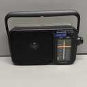 Panasonic Portable AM/FM Radio, Battery Operated Analog Radio, AC Powered, Black (RF-2400-K)