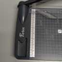 Firbon 12" Guillotine Paper Cutter, Heavy Duty 12-Sheet Capacity Trimmer for Cardstock, Photos, Scrapbooking, Office, Classroom, Studio (Gray)