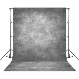 ZTHMOE 5x7ft Fabric Grey Abstract Texture Photography Backdrop (No Stand No Clips) Portrait Photoshoot Background Adult Newborn Child Headshot Photo Studio Props Booth Rod Pocket On Top
