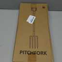 Pitch Fork, 4 Tine Heavy Duty Garden Fork with Ergonomic No-Slip D-Grip Handles, 45 Inches Long Handle Spading Fork, Perfect for Gardening Digging, Land Management, Yard work, Farming (Black)