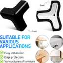 Veemoon Table Corner Protective Pads - 4 Pack Soft PVC Edge Guards for Baby Safety Easy Installation Universal Fit for Furniture