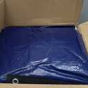 24FT Round Winter Pool Cover 500D Extra Thick Above Ground Pool Cover Above Ground Pool Protection with Winch and Cable Royal Blue