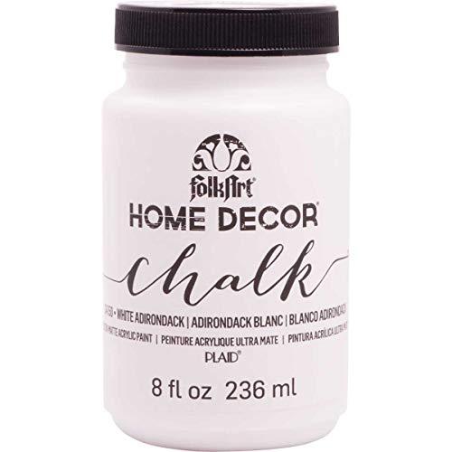 FolkArt Home Decor Chalk Furniture & Craft Acrylic Paint in Assorted Colors (8 Ounce), 34150 White Adirondack