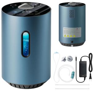 Hydrogen Inhalation Machine 225mL/min 2 in 1Portable, HO-Separation Dual-Output Inhaler, Hydrogen Water Generator 1600ppbMolecular Hydrogen H2 Inhaler SPE Water Ionizer for Home