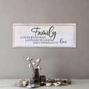 Family A Little Bit Of Crazy Sign Wall Decor 32"12" Rustic Farmhouse Living Room Large Soild Wood Framed Hallway Hanging Sign Aesthetic Inspirational Quotes Entryway Home Wall Art (White)