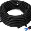 Sasylvia 3/4" X 200 Ft Split Wire Loom Tubing Wire Loom Assortment Split Cable Sleeves Bulk Flexible Electrical Conduit Protective kit