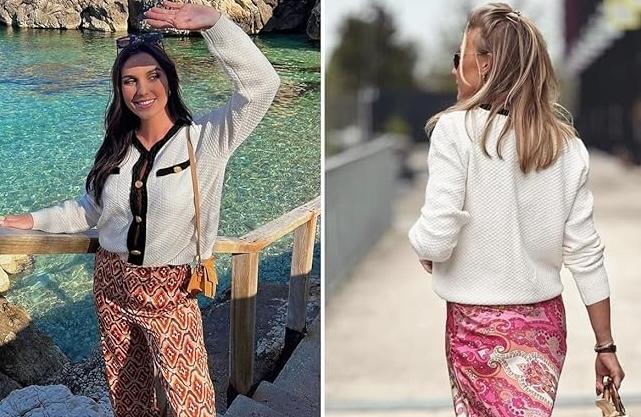 Saodimallsu Womens Button Up Cardigan Long Sleeve Open Front Cable Knit Fall Trendy Sweater Jacket with Pockets Size L Saodimallsu Womens Button Up Cardigan Long Sleeve Open Front Cable Knit Fall Trendy Sweater Jacket with Pockets Size L