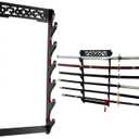 Sword Holder Katana Wall Mount - 6 Tier Samurai Sword Display Rack Wand Wakizashi Tanto Wall Hanger Sword Rack Sword Stand Display