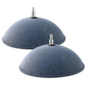 kathson Large Mineral Airstone Bubble 8 Inch Ball Shape Diffuser Air Stone for Aquarium Fish Tank, Pump and Hydroponics (2 Pack)