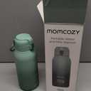 Momcozy Portable Milk Warmer for Travel  Dual Heating Modes for Breast Milk & Water, Portable Bottle Warmer with Fast Heating & Long Battery Life, 17 Ounces Large Capacity to Meet Your All-Day Needs (Green)