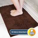 Muddy Mat | Super Absorbent Door Mat Indoor, Microfiber Quick Dry Chenille Entryway Rug, Non-Slip Front Door Mat, Indoor Mats for Entryway, Machine Washable Pet Rug, Brown 28"x18"