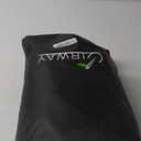 UIRWAY 8FT Round Pool Cover, Inflatable Pool Covers for Above Ground Pools with Elastic Cord - Snug Fit & Easy Set, Outdoor Swimming Pool Cover with 2 Reflective Strip Handles, Black