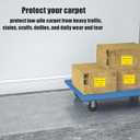 Plastic Carpet Protector 12ft Clear Carpet Runner Protector 27 Inch Wide Non-Slip Plastic Hallway Runner for Low Pile Rug Runners Protection for High Traffic Areas or Entrance