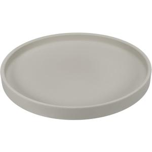 PATIKIL 8.9 Inch Round Ceramic Plant Saucer, Plant Saucer Tray Flower Planter Drip Tray for Indoors Outdoors Patio Balcony, Gray