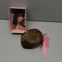 Niceone Hair Bangs Hair Clip, 100% Real Human Hair Toppers with Wispy Bangs 360 Cover Clip in Bangs for Women Daily Wear Brown Black