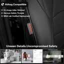 EKR 4runner Seat Covers Full Set 5 Seats 2025 2026,Car Seat Cover for Toyota 4 Runner,Leather Seat Covers for Cars SUV,Automotive Seat Covers,Car Seat Protector Cushion Waterproof(Black)