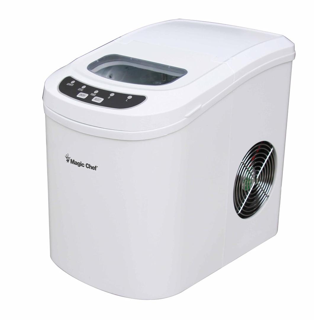 Magic Chef 27 lb. Portable Countertop Ice Maker in White MCIM22W