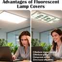 4 Pcs Fluorescent Light Covers - Classroom, Office 4 x 2 Feet Flame Retardant Magnetic Covers for Ceiling Lights Filters (Bohemia-1234)