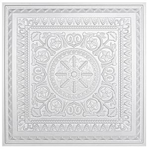 Art3d Drop Ceiling Tiles, Glue up Ceiling Tiles, 2'x2' Plastic Sheet in Antique Copper (12-Pack, 48 Sq.ft), 24"x24"