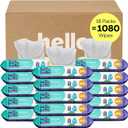 Hello Bello Premium Fragrance-Free Baby Wipes, with Chamomile & Aloe Extracts for Sensitive Skin - 18 Resealable Packs = 1080 Total Wipes