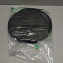 Greenjin 11" Round Memory Foam Seat Cushion Anti Slip Circle Chair Pad with Rubber Back Detachable Round Stool Cushions Machine Washable for Kitchen Dining Office Chairs Highstools Black