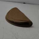 SHACOS Round Braided Placemats Set of 8 Washable 15 inch Round Table Mats Woven Place Mats for Dining Table (Brown, 8)