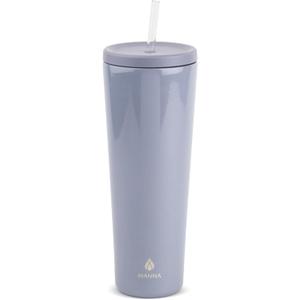 Manna Ranger Double-wall Insulated Stainless Steel Tumbler with Leak-proof Smart Seal Lid and Reusable Tritan Straw - 40 Oz - Purple Shimmer