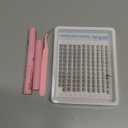 Natural Lash Clusters Kit DIY Lash Extension Kit Wispy Eyelash Extension Kit C-curly Individual Lashes Kit 9-12MM Short Eyelash Clusters with Lash Remover by Newcally