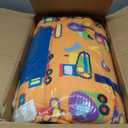 Wildkin Kids Original Nap Mat Cozy Kids Sleep Mat with Pillow, Ideal for School & Travel - Under Construction