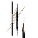 Eyebrow Pencil 0.1mm Ultra Slim - Microblading Brow Pencil, Long Lasting, Waterproof Eyebrow Pencil, Smudgeproof Brow Definer with Precision Tip and Spoolie, Fills and Defines Brows (03#LIGHT BROWN)