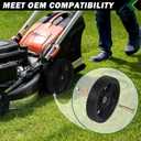 CheeMuii 2 Pack 14" Push Lawn Mower Wheels 2 Pcs 14 Inch Push Mower Wheels with Bolts and Lock Nuts Kit Fit for Most Standard push Lawn Mowers/Generator/Garden Tiller/Handtruck