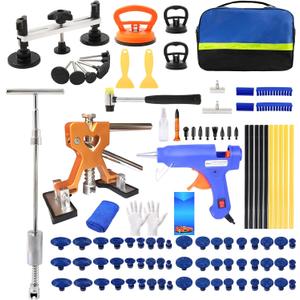 101pcs Paintless Dent Repair Tool Dent Puller Kit,Car Dent Repair KitAdjustable Width, Dent Car Dent Removal Kit