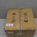 ZHU YAN 2 Pack Flush Mount Ceiling Light, White Hallway Light Fixture, Metal Cage, for Kitchen Entryway, E26 Base