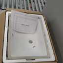 MEJE #202F -20.9 Inch Porcelain Undermount Bathroom Sink, Rectangle Lavatory Vanity Sink, Undercounter Basin, White (20-7/8 x 14-3/4 x 8-3/8 in)